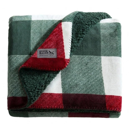 Eddie Bauer - Soft Reversible Throw Blanket for Bed & Couch, 50 x 70