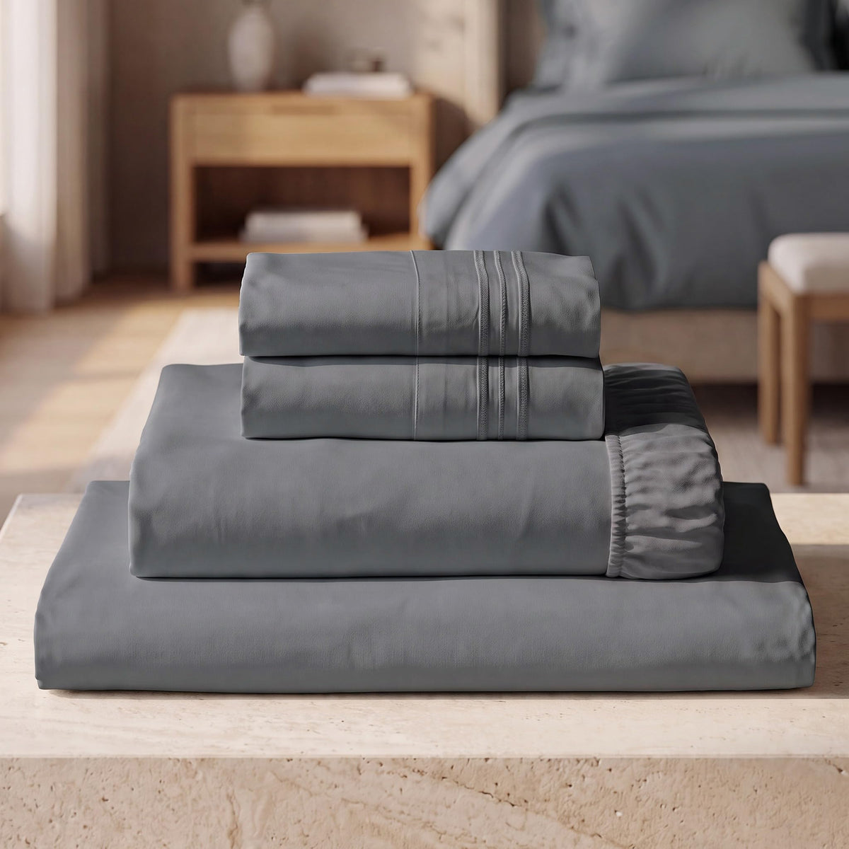 Mellanni Iconic 4-Piece, Ultra Soft Sheet Set (Queen, White)