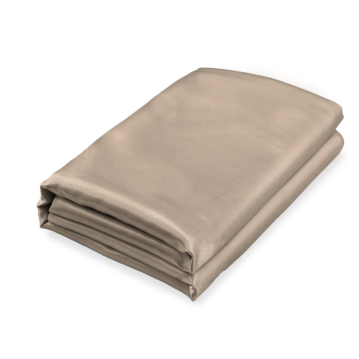 Homiest Black Satin Flat Sheet, Full Silky Bed Top Sheet Only