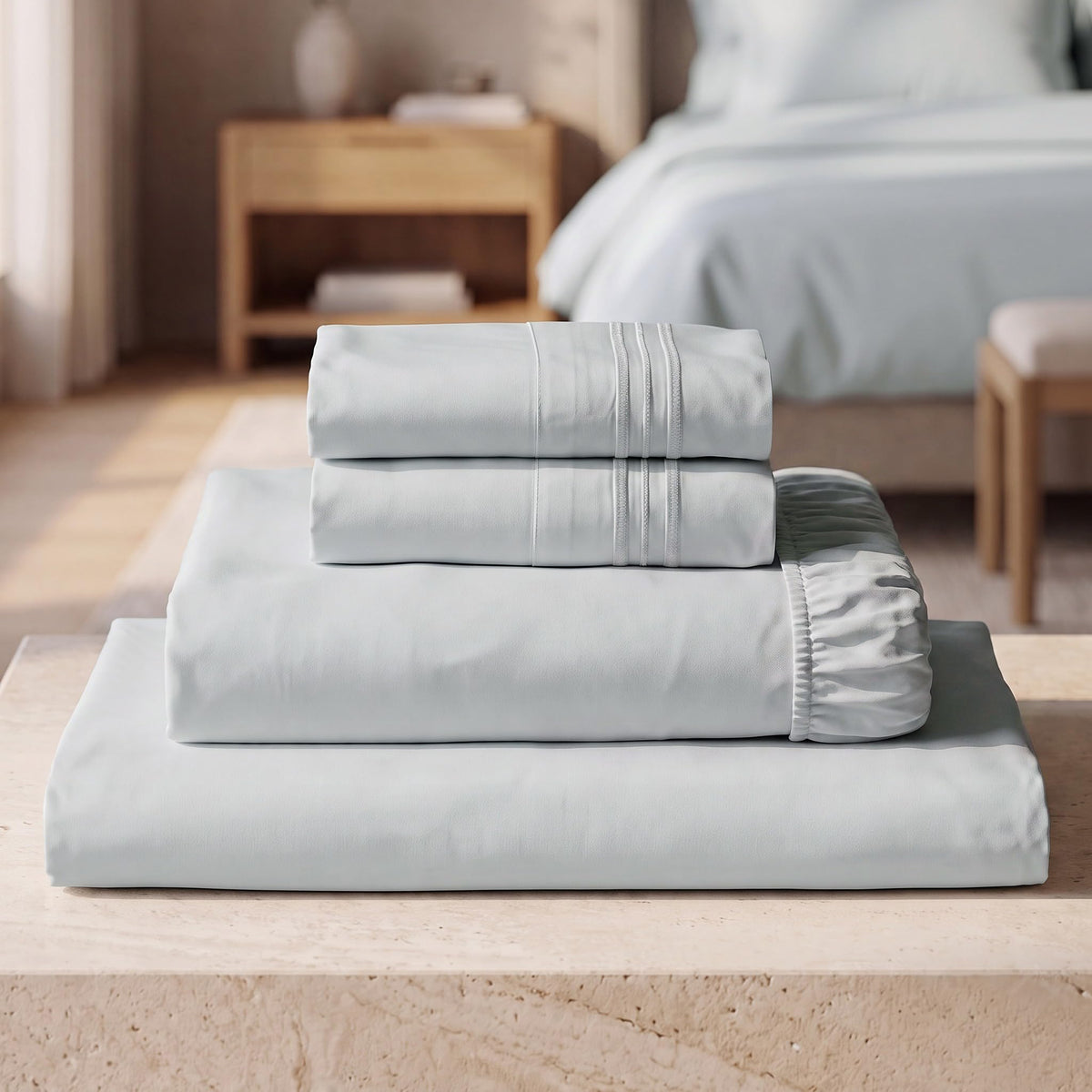 Mellanni Iconic 4-Piece, Ultra Soft Sheet Set (Queen, White)