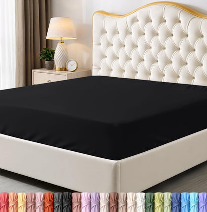 Pack of 6 Twin Fitted Sheet, Fits Up to 15 Inch Deep Pocket, White
