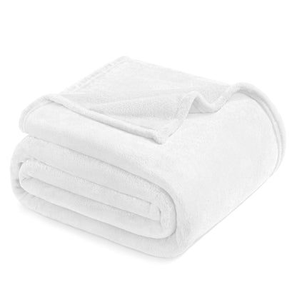 Exclusivo Mezcla Soft Large Fleece Throw Blanket for Couch, Forest Green