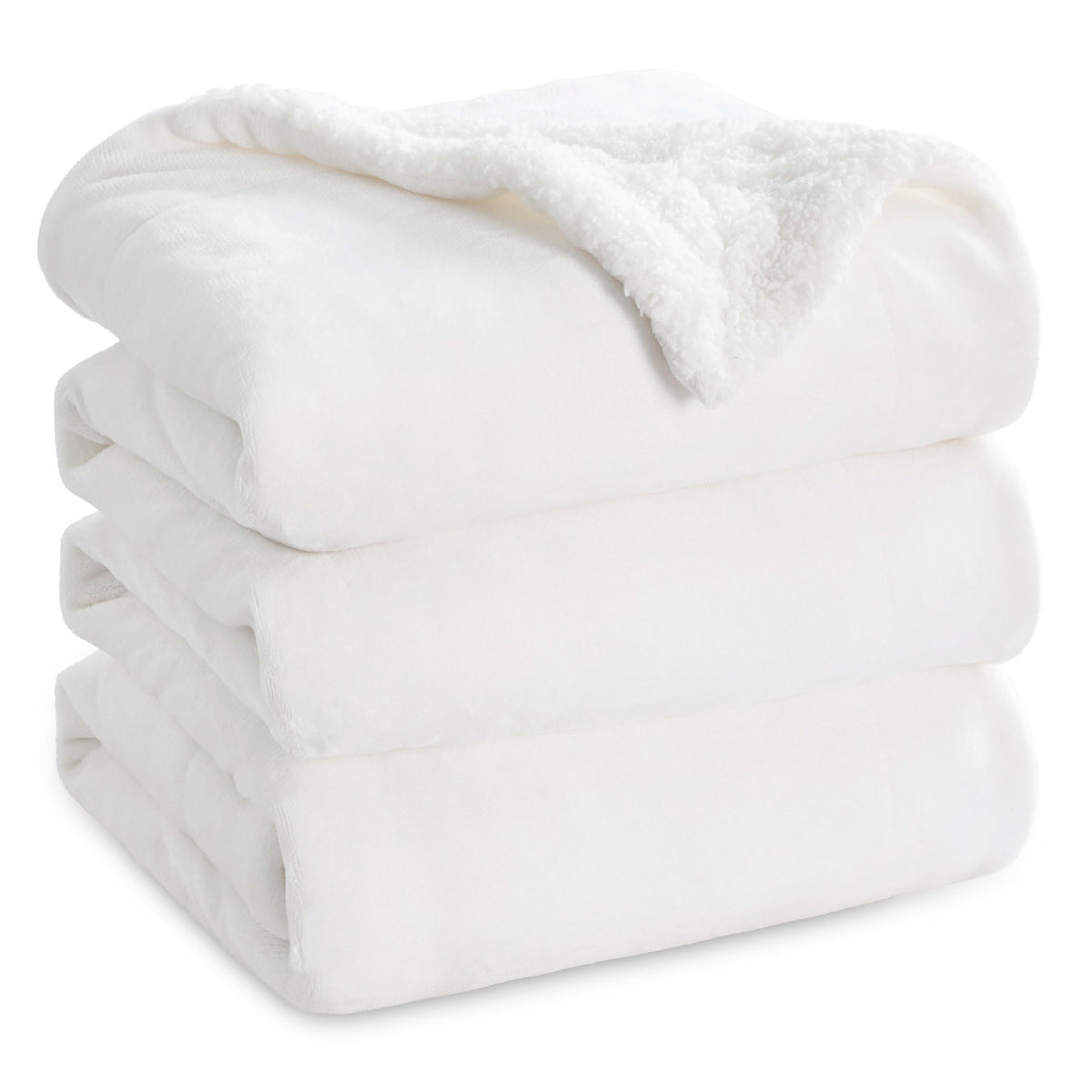 Bedsure GentleSoft Sherpa Fleece Throw Blanket for Couch, Non-Heated, Thick & Warm Cozy Comfort Blanket for Winter Fall, Soft Fuzzy Plush Throw Gifts for Women and Men, Grey, 50x60 Inches