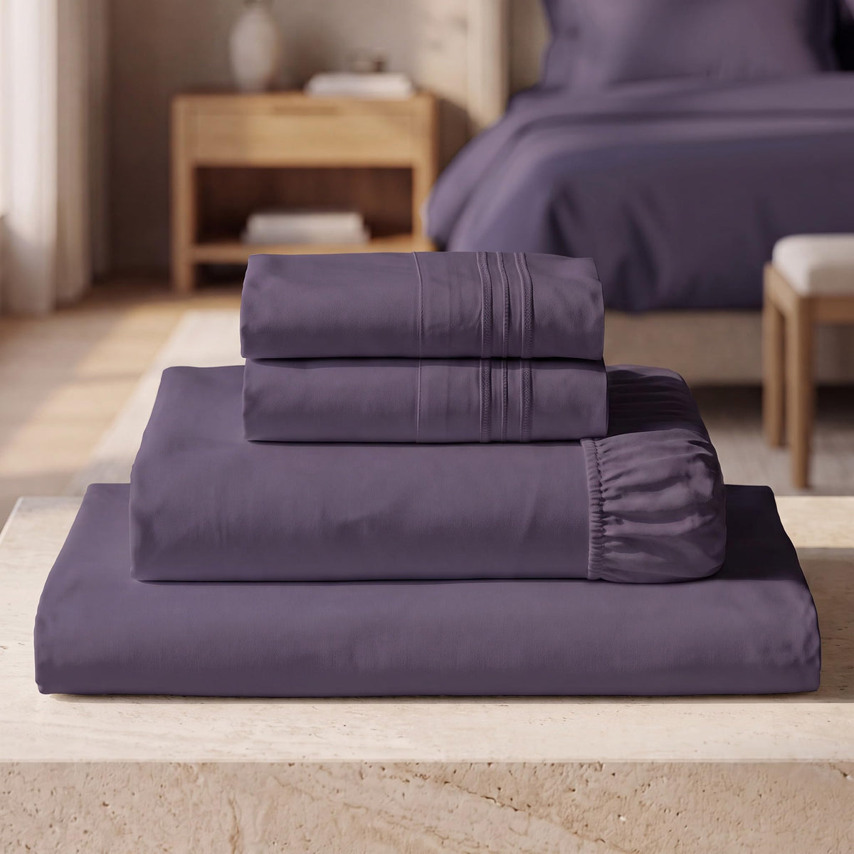 Mellanni Iconic 4-Piece, Ultra Soft Sheet Set (Queen, White)