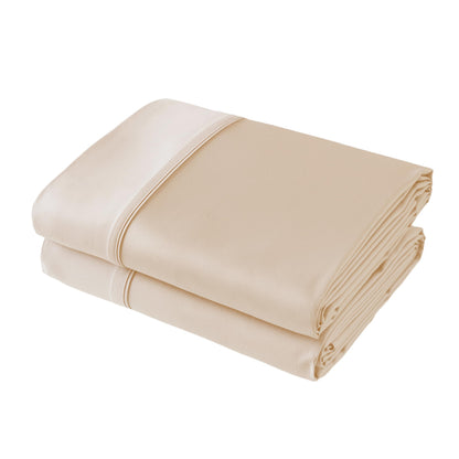 Flat Sheet Only Queen Size, 400 TC 100% Egyptian Cotton Flat Sheet - Wrinkle, Fade, Stain Resistant (White, Queen)