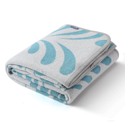 ACUSHLA Merino Wool Camping Blanket Warm Outdoor Travel Throw,Morocco Grey