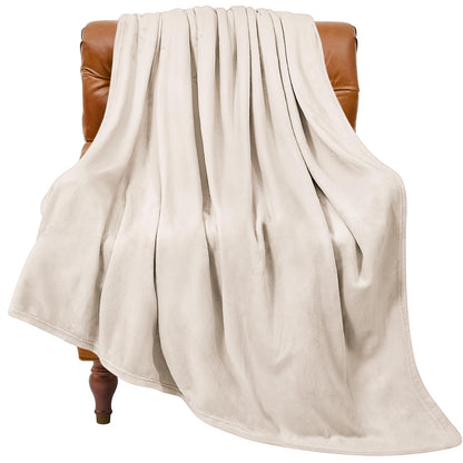 BEDELITE Fleece Blanket Soft Plush Throw for Couch Black 50"x60"