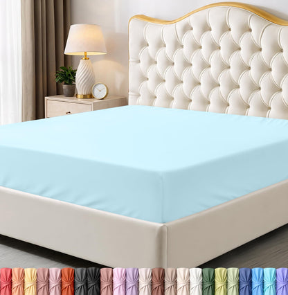 Pack of 6 Twin Fitted Sheet, Fits Up to 15 Inch Deep Pocket, White