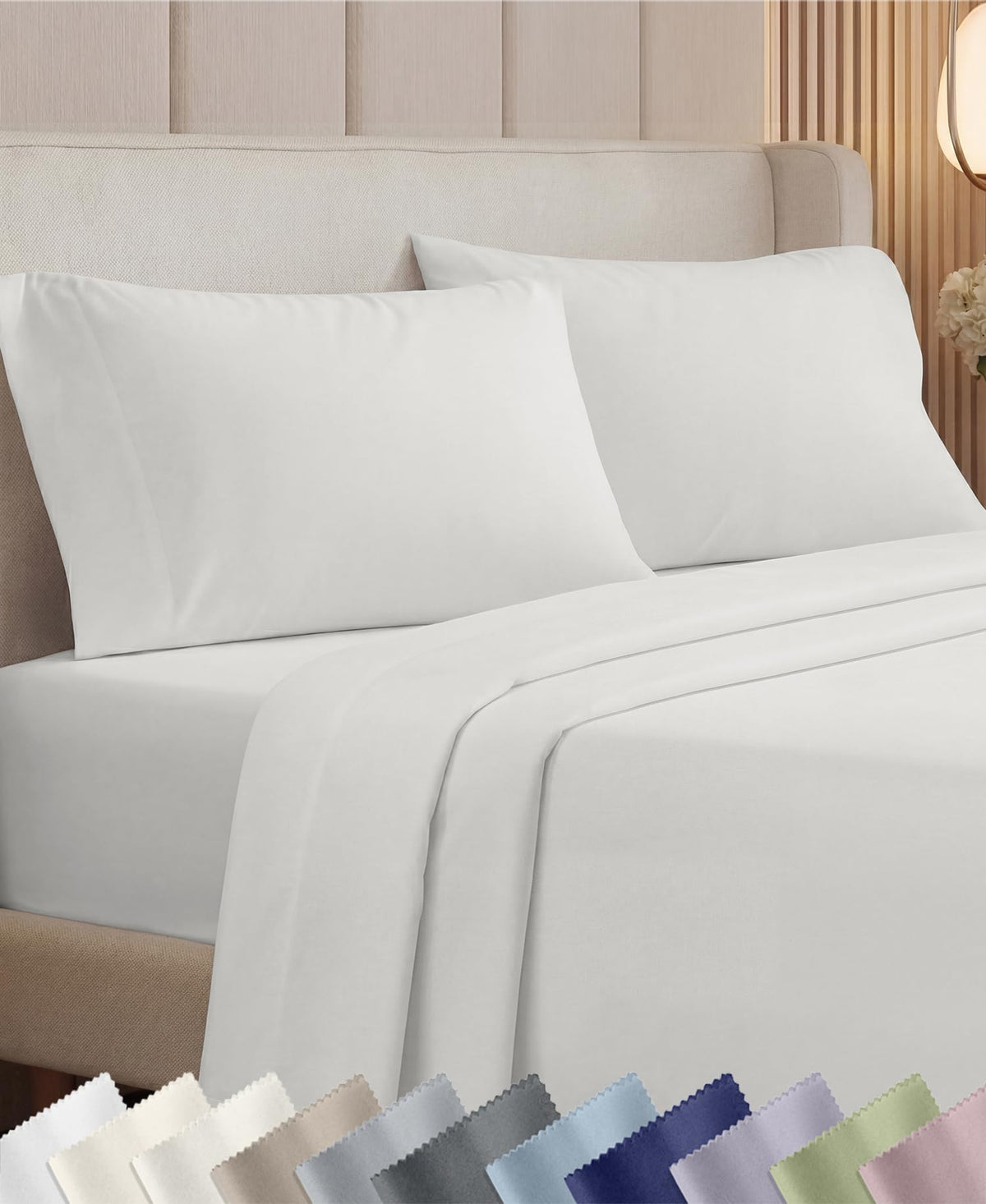 California Design Den Luxury 1000 Thread Count King Size Sheets Set