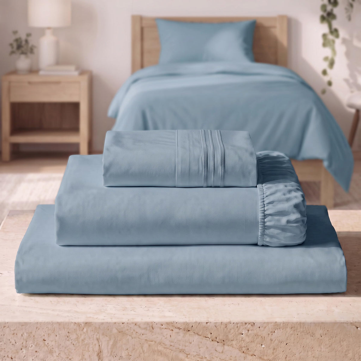 Mellanni Iconic 4-Piece, Ultra Soft Sheet Set (Queen, White)