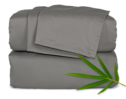 King Sheets by Pure Bamboo, Genuine 100% Organic Viscose Derived from Bamboo Bed Sheet Set, Soft & Cooling, Double Stitching, 2 Year Quality Promise (King, White)