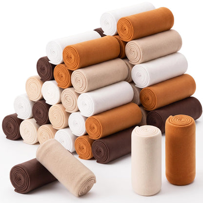 Macarrie 50 Pack Fleece Blankets Bulk,50 x 60 Inch Gray Soft Throw Blankets