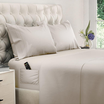 DREAMCARE King Size Sheets Set - King - Extra Deep - Gray