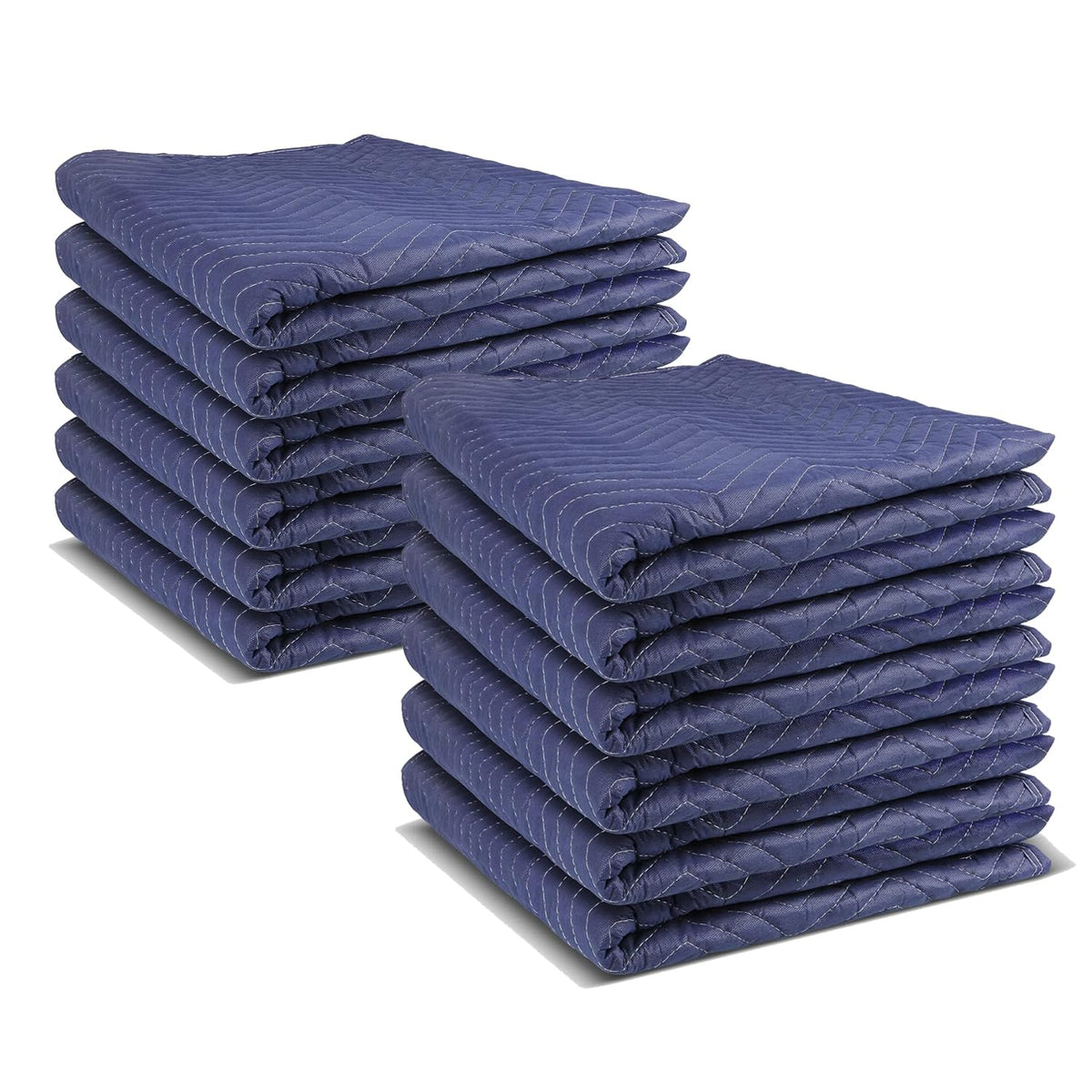 PONGHEI 2 Moving Blankets 40"x 72" Heavy Duty Packing Blankets for Moving Shipping Thick Furniture Wrapping for Moving Supplies Professional Quilted Shipping Blankets