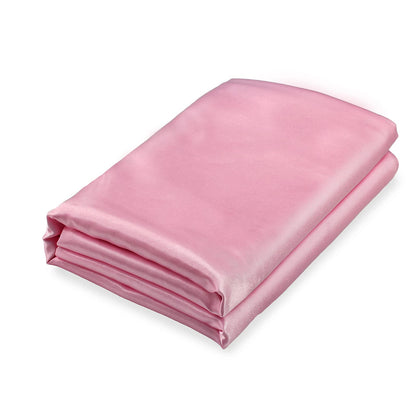 Homiest Black Satin Flat Sheet, Full Silky Bed Top Sheet Only