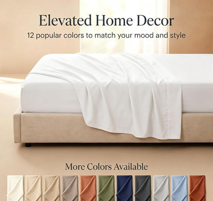 Flat Sheets 2 Pack - Hotel Quality Flat Bed Sheets - Brushed Microfiber - Ultra Soft & Breathable - Wrinkle-Free - Easy Care - Flat Sheets Only (White, Twin-2Pack)