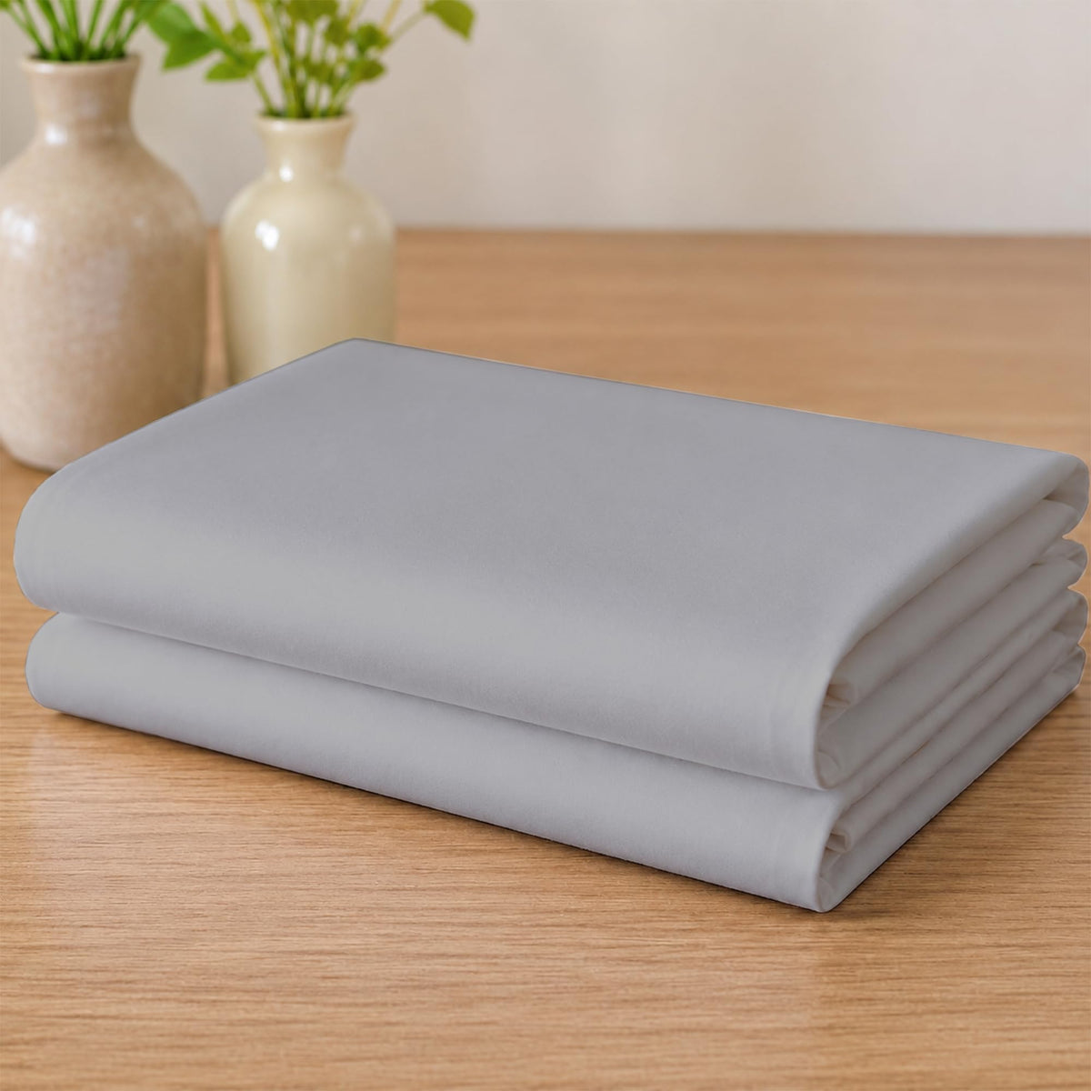 Mattress-Homes Flat Sheets Only Queen Size 100% Cotton Top Sheet 1PC Cool & Breathable Luxury Hotel Quality Flat Sheet Only, Bed Sheets White Solid
