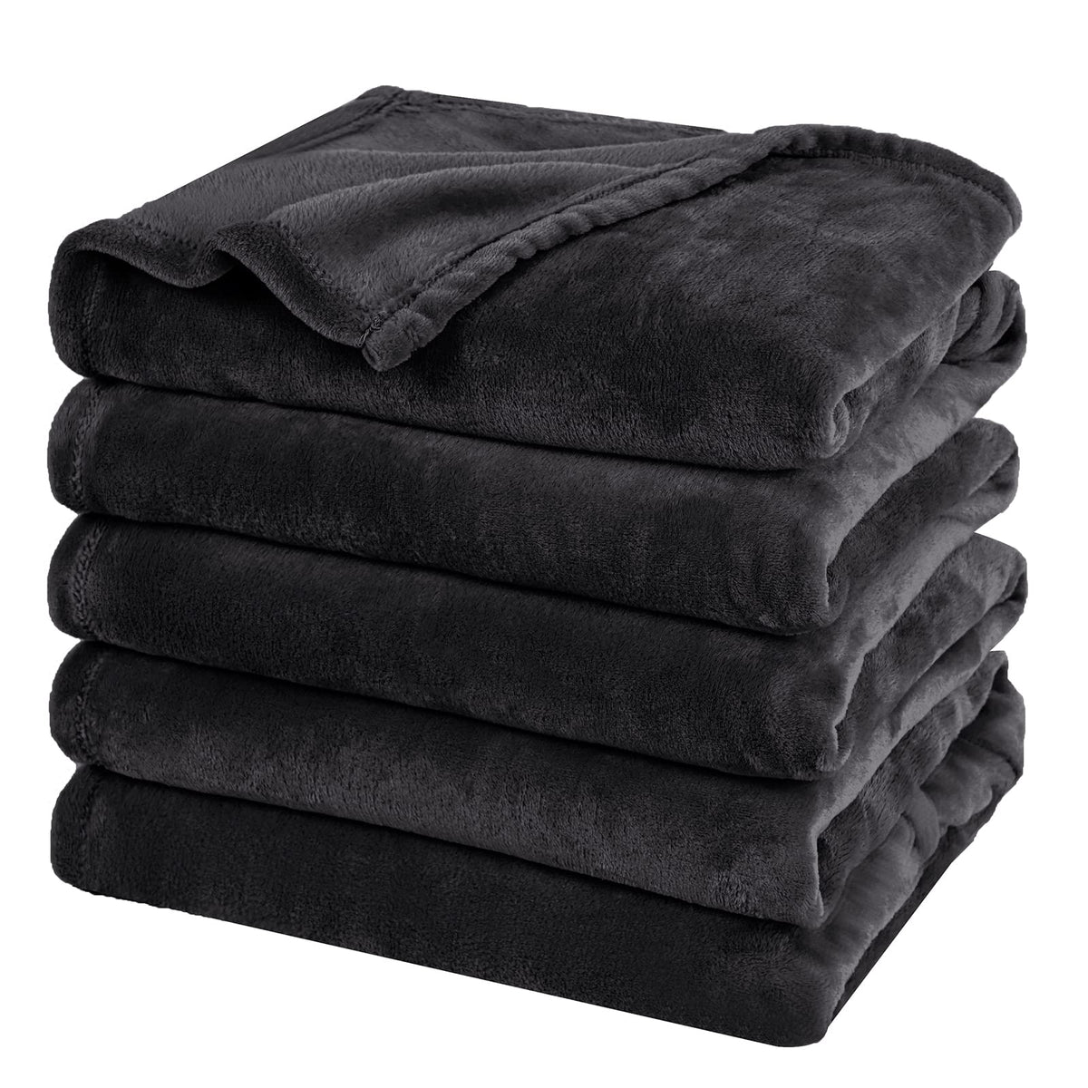 PHF Fleece Blanket King Size 108x90-300GSM Lightweight Airy Warmth, Khaki