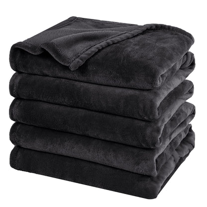 PHF Fleece Blanket King Size 108x90-300GSM Lightweight Airy Warmth, Khaki