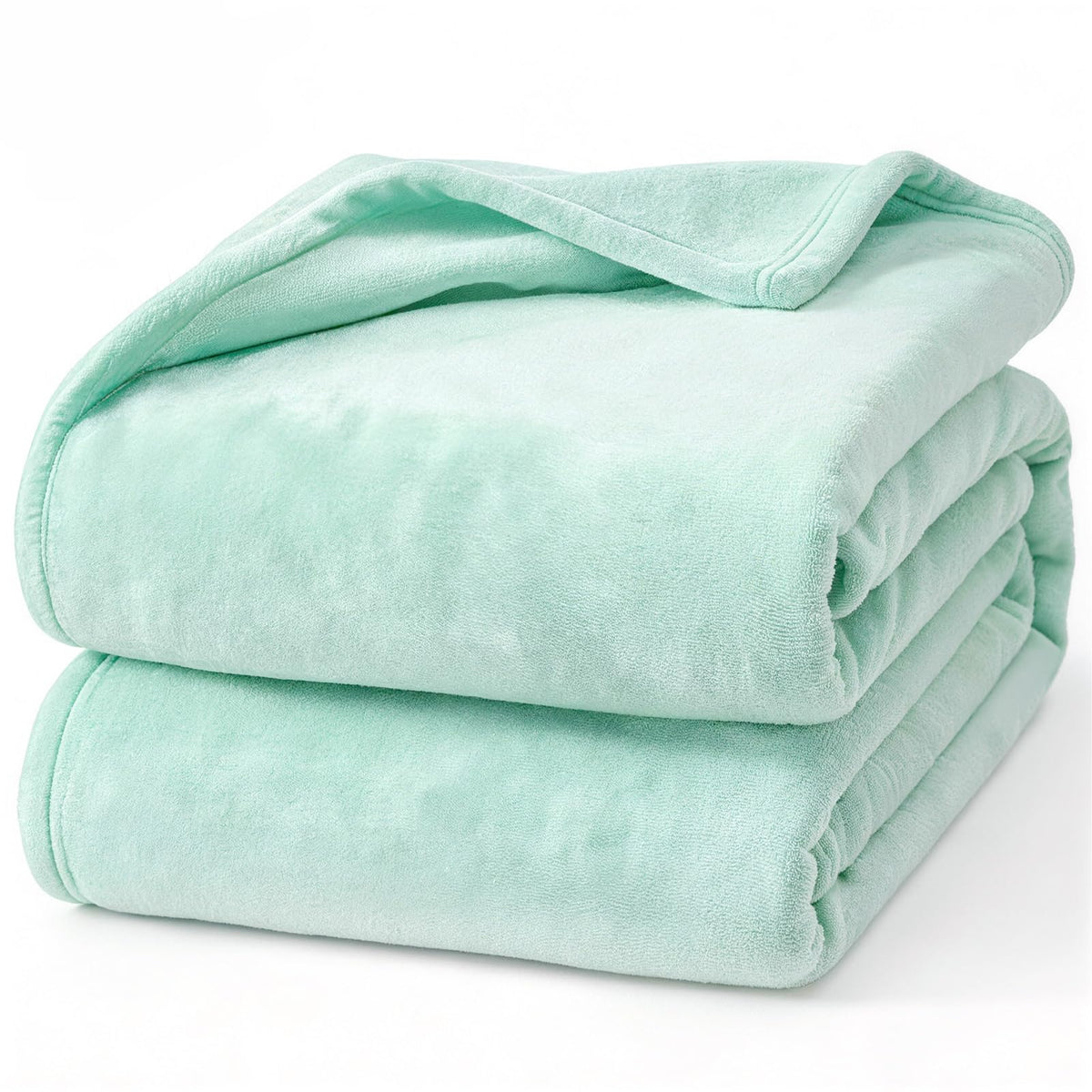 Hansleep Twin Grey Fleece Blanket, Soft Flannel Bed Blanket
