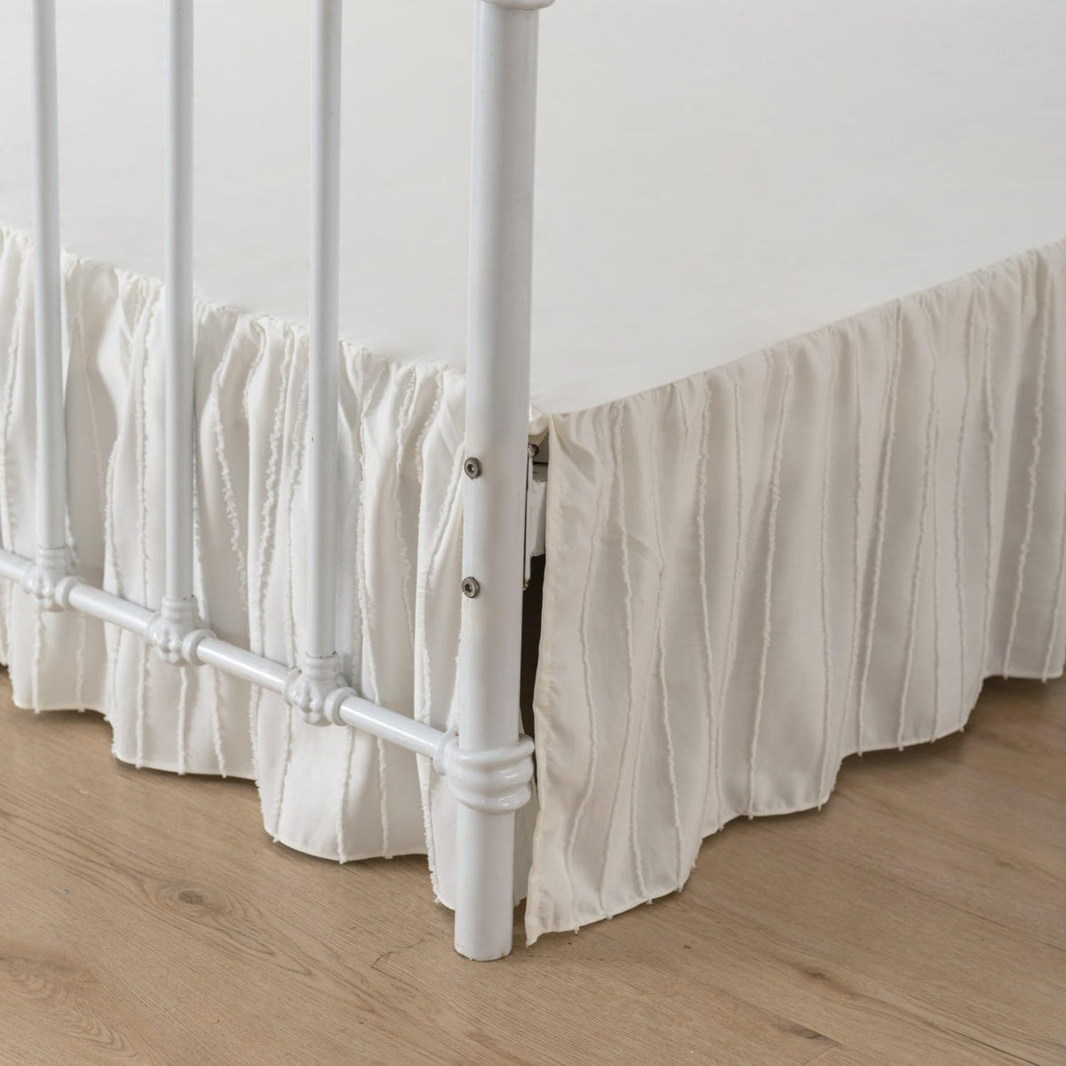 Bed Skirt Full Size, Ruffled Bed Skirts 14 Inch Drop, White