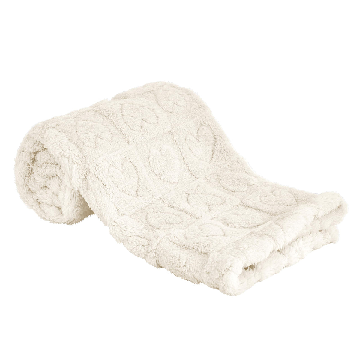 Yurhap Heart Baby Blanket, Love Plush Fleece Baby Blankets for Girls Boys