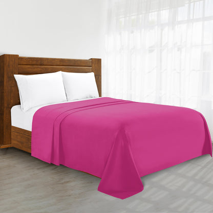Luxury Flat Sheet on Amazon Elegant Comfort Wrinkle-Free 1500 Premier Hotel Quality 1-Piece Flat Sheet, Queen Size, White