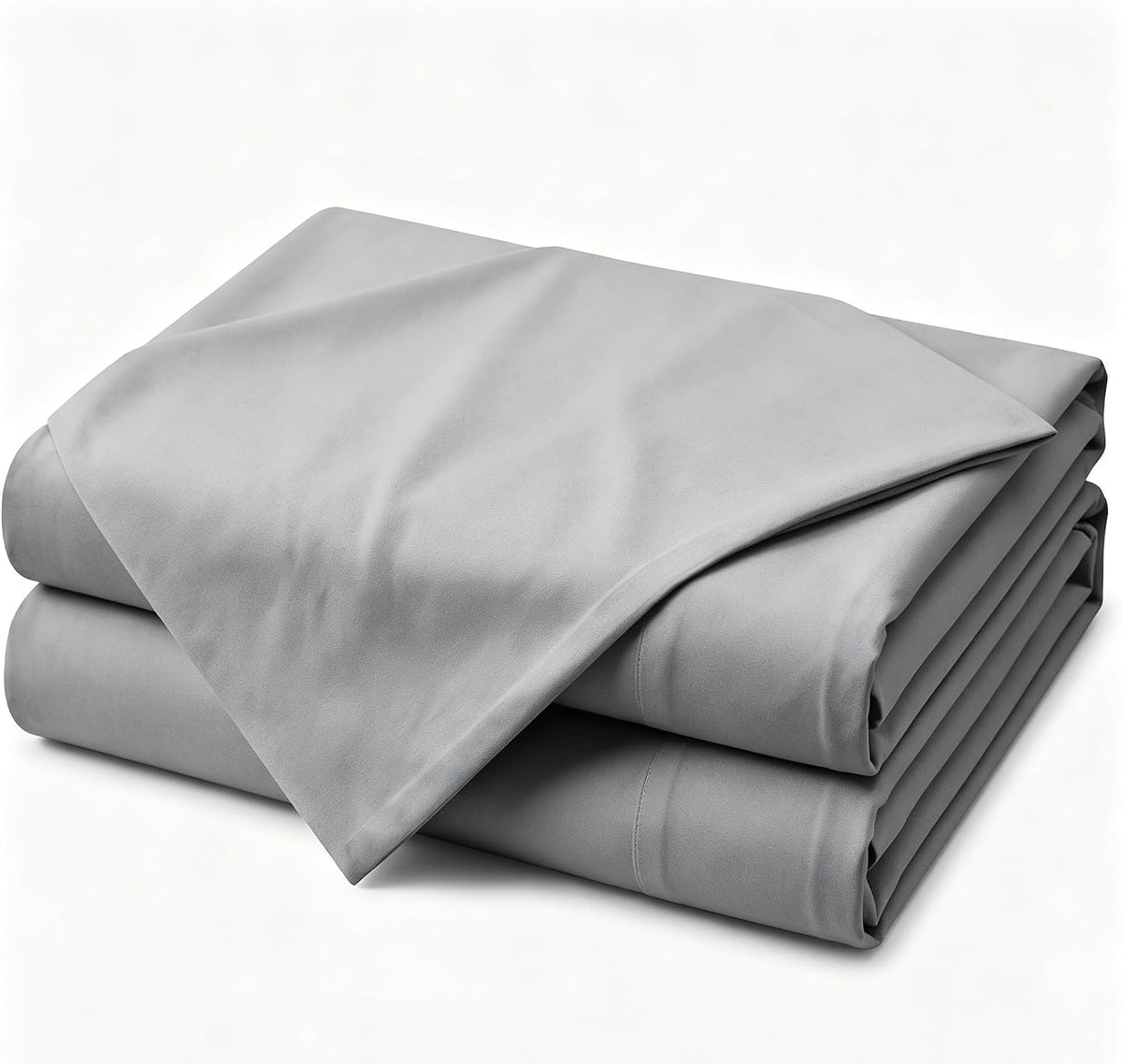 Hotel Quality Flat Sheet Only - Brushed Microfiber Top Sheet - Ultra Soft & Breathable - Wrinkle-Free - Easy Care - Flat Sheet Only (1, Gray, Twin)