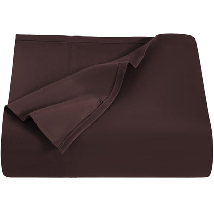 NTBAY Queen Microfiber Flat Sheet, 90 x 102, Black