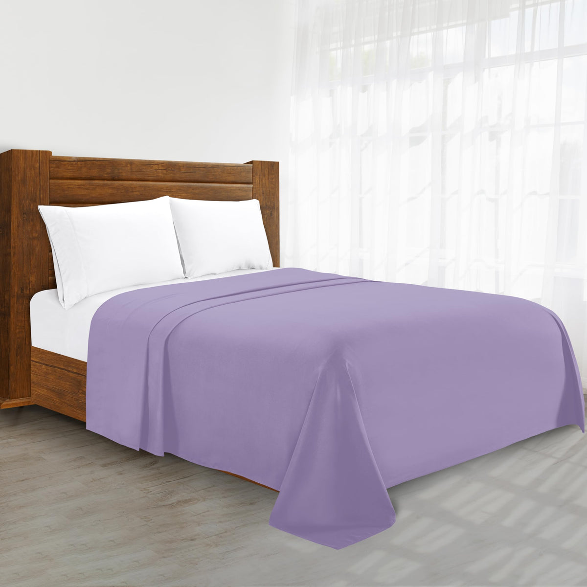 Luxury Flat Sheet on Amazon Elegant Comfort Wrinkle-Free 1500 Premier Hotel Quality 1-Piece Flat Sheet, Queen Size, White
