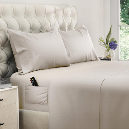 DREAMCARE King Size Sheets Set - King - Extra Deep - Gray