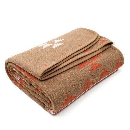ACUSHLA Merino Wool Camping Blanket Warm Outdoor Travel Throw,Morocco Grey