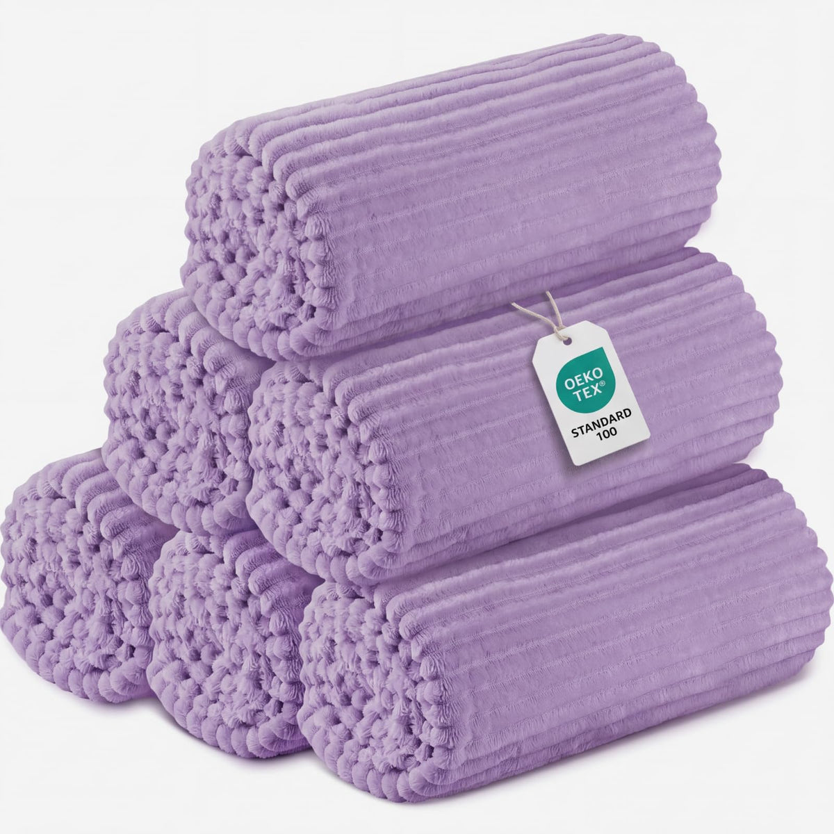 Buryeah 12 Pcs Flannel Blankets Bulk,Fall Outdoor Wedding, Multicolor