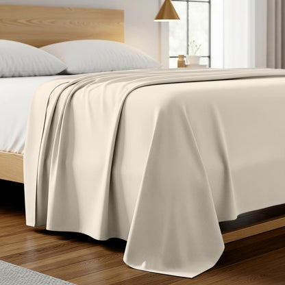 Mellanni King Size Flat Sheet - Iconic Collection Bedding