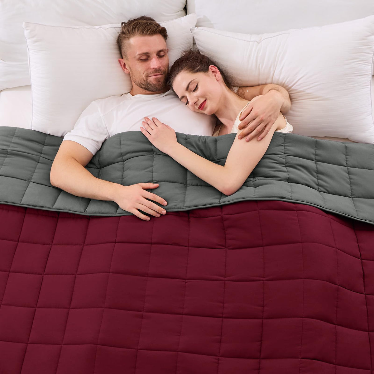 yescool Weighted Blanket for Adults 20lbs Queen Size, 60" x 80", Grey