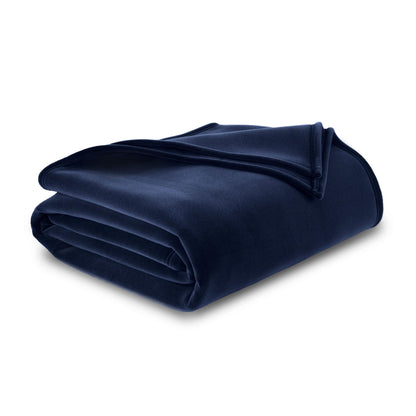 Vellux 1B07049 Original Insulating Core Hotel Style Solid blanket Machine Washable Soft Cozy Warm Pet Friendly Bed Sofa Blankets, Twin, Beige