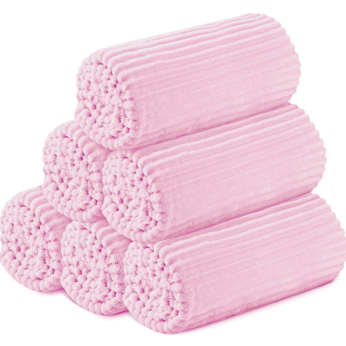Buryeah 12 Pcs Flannel Blankets Bulk,Fall Outdoor Wedding, Multicolor