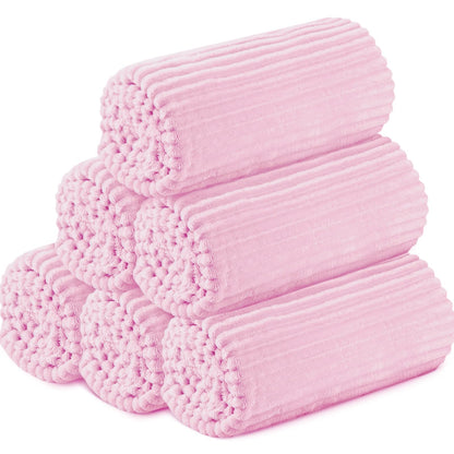 Buryeah 12 Pcs Flannel Blankets Bulk,Fall Outdoor Wedding, Multicolor