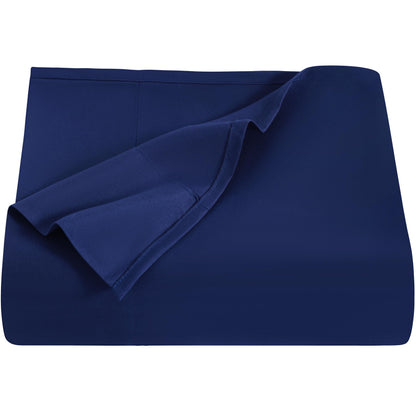 NTBAY Queen Microfiber Flat Sheet, 90 x 102, Black