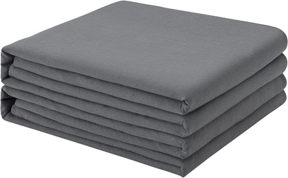 FreshCulture King Flat Sheets Only 2 Pack - Hotel Quality Flat Bed Sheets - Brushed Microfiber - Ultra Soft & Breathable - Wrinkle-Free - Easy Care - Flat Sheets Only King Size (Dark Grey)