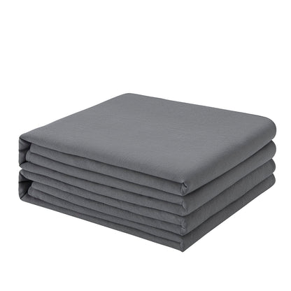 FreshCulture King Flat Sheets Only 2 Pack - Hotel Quality Flat Bed Sheets - Brushed Microfiber - Ultra Soft & Breathable - Wrinkle-Free - Easy Care - Flat Sheets Only King Size (Dark Grey)