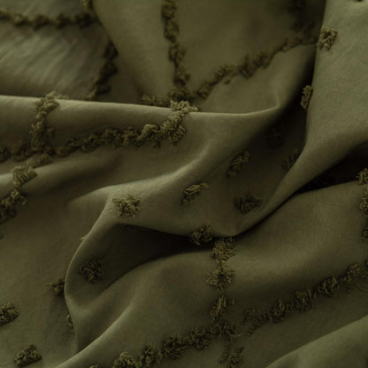 Bed Skirt King Size Ruffled Bed Skirt with Split Corners, Olive Green