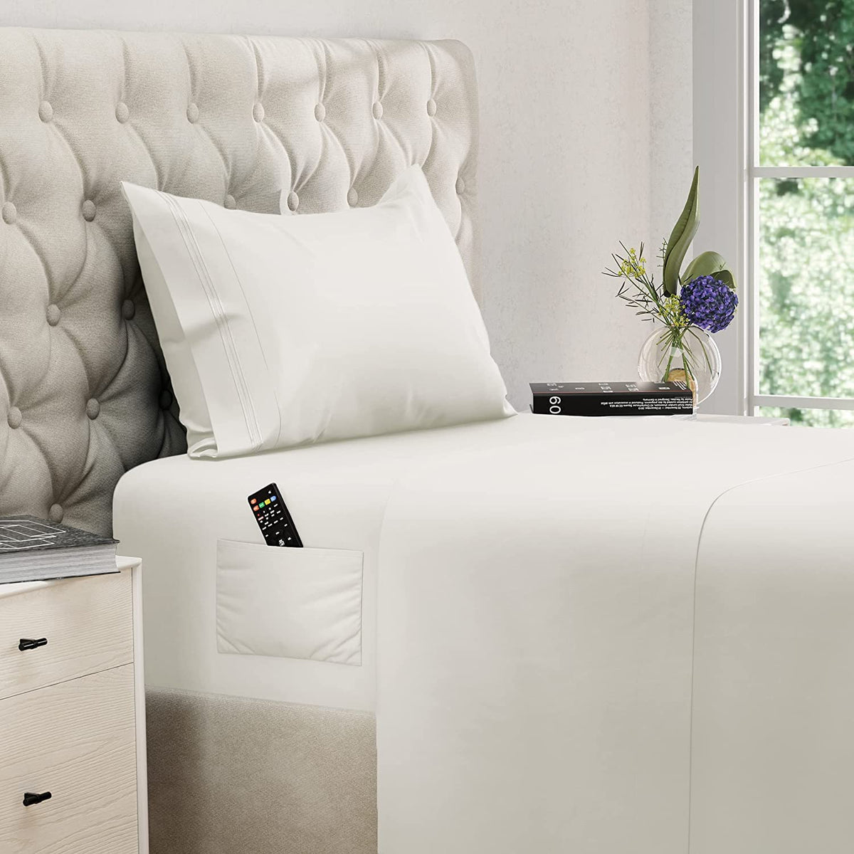 DREAMCARE King Size Sheets Set - King - Extra Deep - Gray