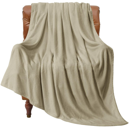 BEDELITE Fleece Blanket Soft Plush Throw for Couch Black 50"x60"