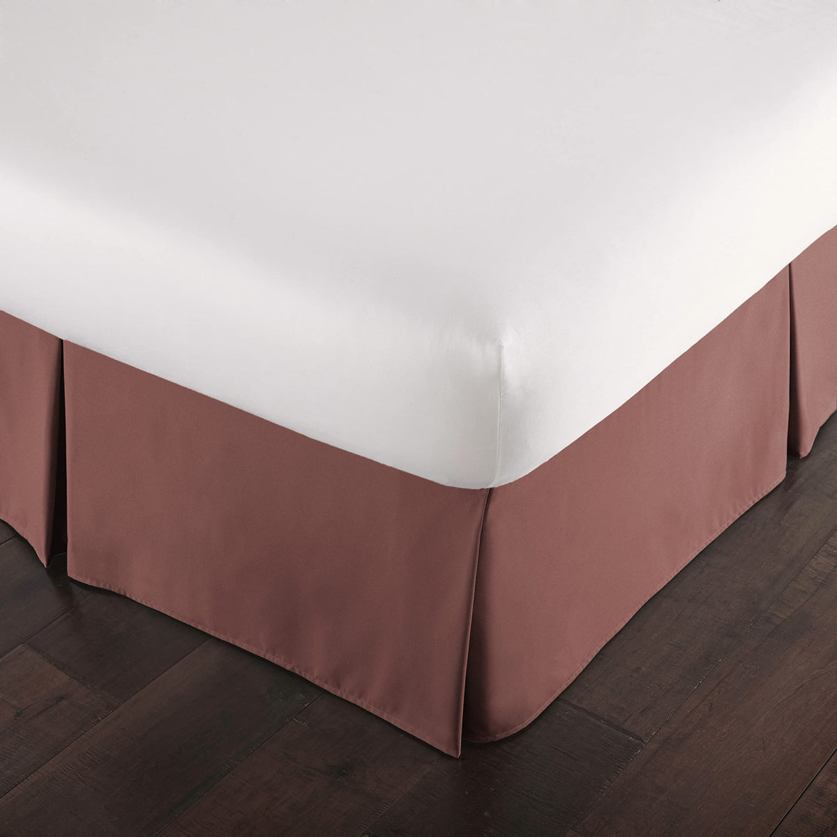 Pleated Queen Bed Skirt 14 Inch Drop Wrinkle Resistant Microfiber White