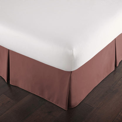 Pleated Queen Bed Skirt 14 Inch Drop Wrinkle Resistant Microfiber White