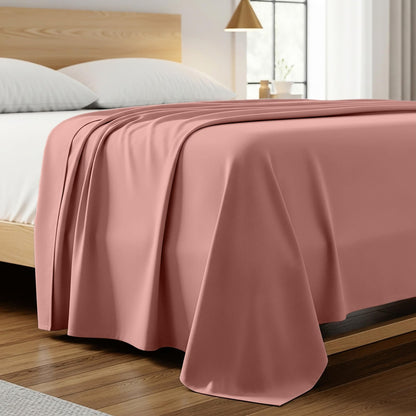 Mellanni King Size Flat Sheet - Iconic Collection Bedding