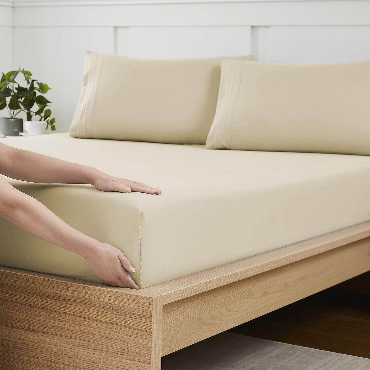 King Size Flat Sheet Only - Ultra Soft & Breathable Brushed Microfiber Top Sheet Only for King Size Beds, Denim Blue