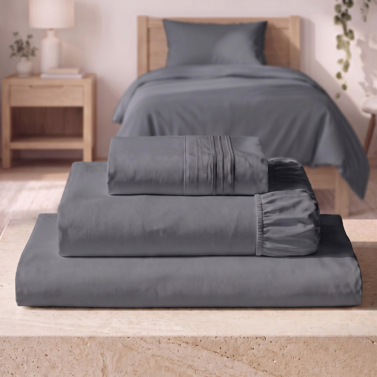 Mellanni Iconic 4-Piece, Ultra Soft Sheet Set (Queen, White)