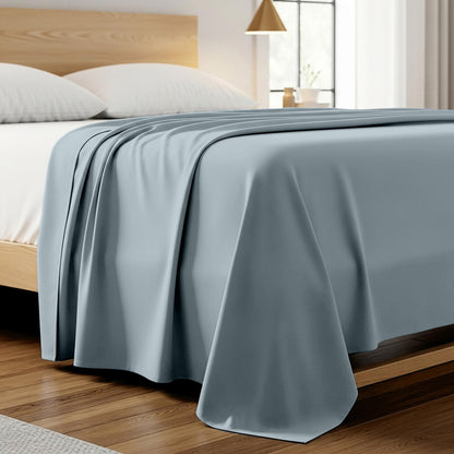 Mellanni King Size Flat Sheet - Iconic Collection Bedding
